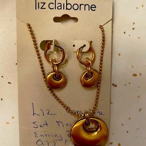 Vintage but still in its original package necklace & matching earrings set